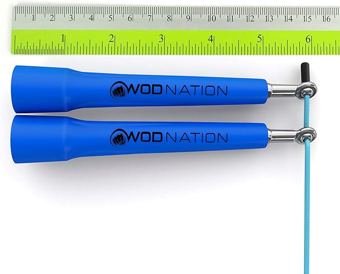 WOD Nation Adjustable Speed Jump Rope For Men, Women & Children - Blazing Fast Fitness Skipping Rope Perfect for Boxing, MMA, Endurance-FlexoryFit