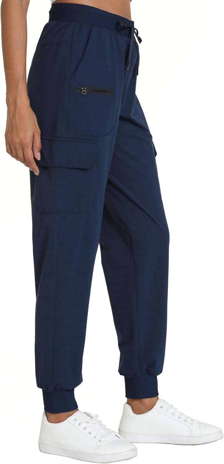 Women's Lightweight Cargo Pants with Pockets Stretchy Quick Dry Hiking Pants for Travel Casual Outdoor