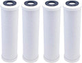 CFS – 4 Pack Activated Carbon Block Water Filter Cartridges Compatible with Flow Pur POE12GHGACB Models – Removes Bad Taste & Odor – Whole House Replacement Filter Cartridge – Universal 10" Cartridge