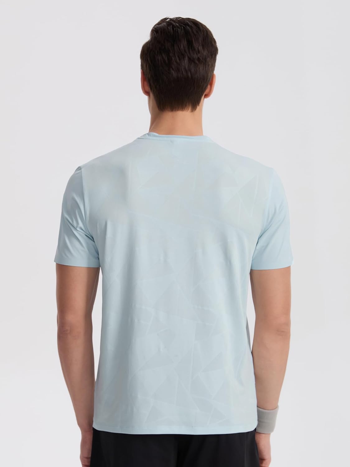 Mens Seamless Workout T-Shirts Lightweight Moisture Wicking Running Hiking Camping Tennis Pickleball Shirts for Men