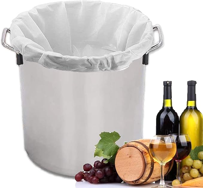 Brew Bag Cheesecloth Cheese Cloths for Straining Reusable Cheese Cloth Bags Large 2Pack 26"x22"Fine Mesh Strainer Bag for Brewing Hops Grains Fruit Cider Apple Grape Wine Beer Nut Milk Making (large)