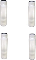 CFS – 4 Pack Clear Refillable Cartridge for DI Resin and Other Media Residential or Aquarium DI or RO – Remove Bad Taste & Odor – Whole House Replacement Water Filter Cartridge - 10" x 2.5", White