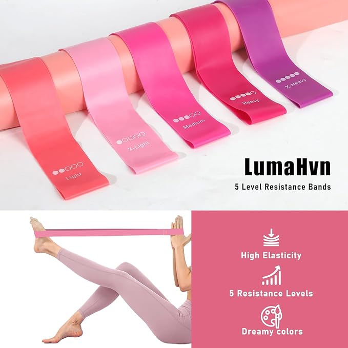 Pilates Kit for Home Workouts Women, Pilates Equipment with Pelvic Floor Exercise Devices, Figure 8 Resistance Band,Booty Bands, Large Yoga Ball for Pregnancy, Kegel Exercise, Physical Therapy-FlexoryFit