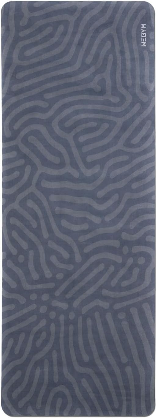 4mm Cushioned Exercise Mat for Yoga & Pilates - Anti Slip, Polyurethane with Suede Top & Carrying Strap-FlexoryFit