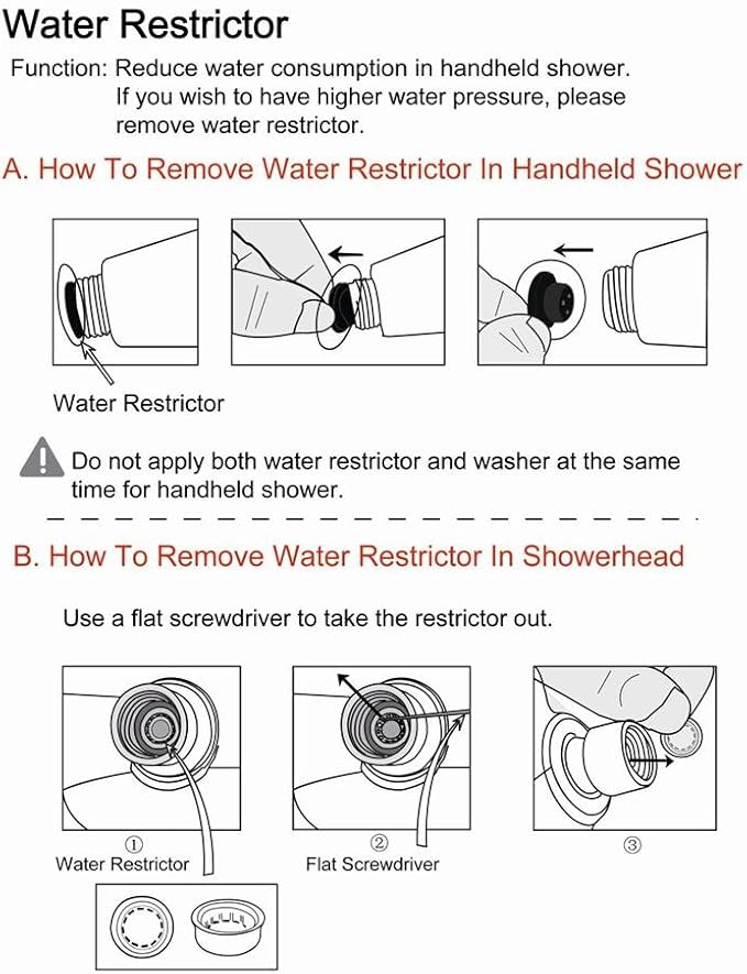5-Inch Anti-Clog High Pressure LARGE Dual Shower Head with Handheld Spray - 5 Unique Spray Modes/BRASS CONNECTOR/5 Ft Stainless Steel Hose/Spot Resist Brushed Nickel
