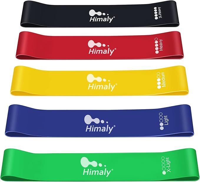 Resistance Bands Set, Himaly Exercise Bands Strength Training Fitness Bands Workout Elastic Bands with Legs Ankle Straps, Door Anchor, Handles & Carry Bag for Home Outdoor Workouts-FlexoryFit
