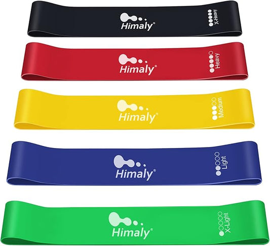 Resistance Bands Set, Himaly Exercise Bands Strength Training Fitness Bands Workout Elastic Bands with Legs Ankle Straps, Door Anchor, Handles & Carry Bag for Home Outdoor Workouts-FlexoryFit