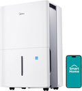 Midea 3,000 Sq. Ft. Energy Star Certified Dehumidifier With Reusable Air Filter 35 Pint - Ideal For Basements, Large & Medium Sized Rooms, And Bathrooms (White)