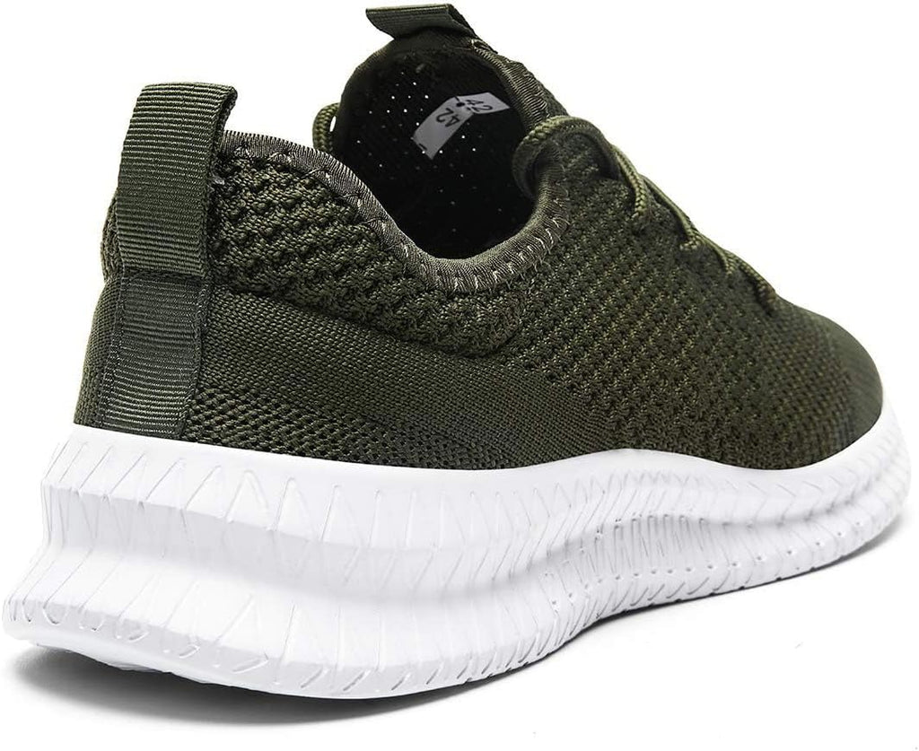 FUJEAK Men Running Shoes Men Casual Breathable Walking Shoes Sport Athletic Sneakers Gym Tennis Slip On Comfortable Lightweight Shoes