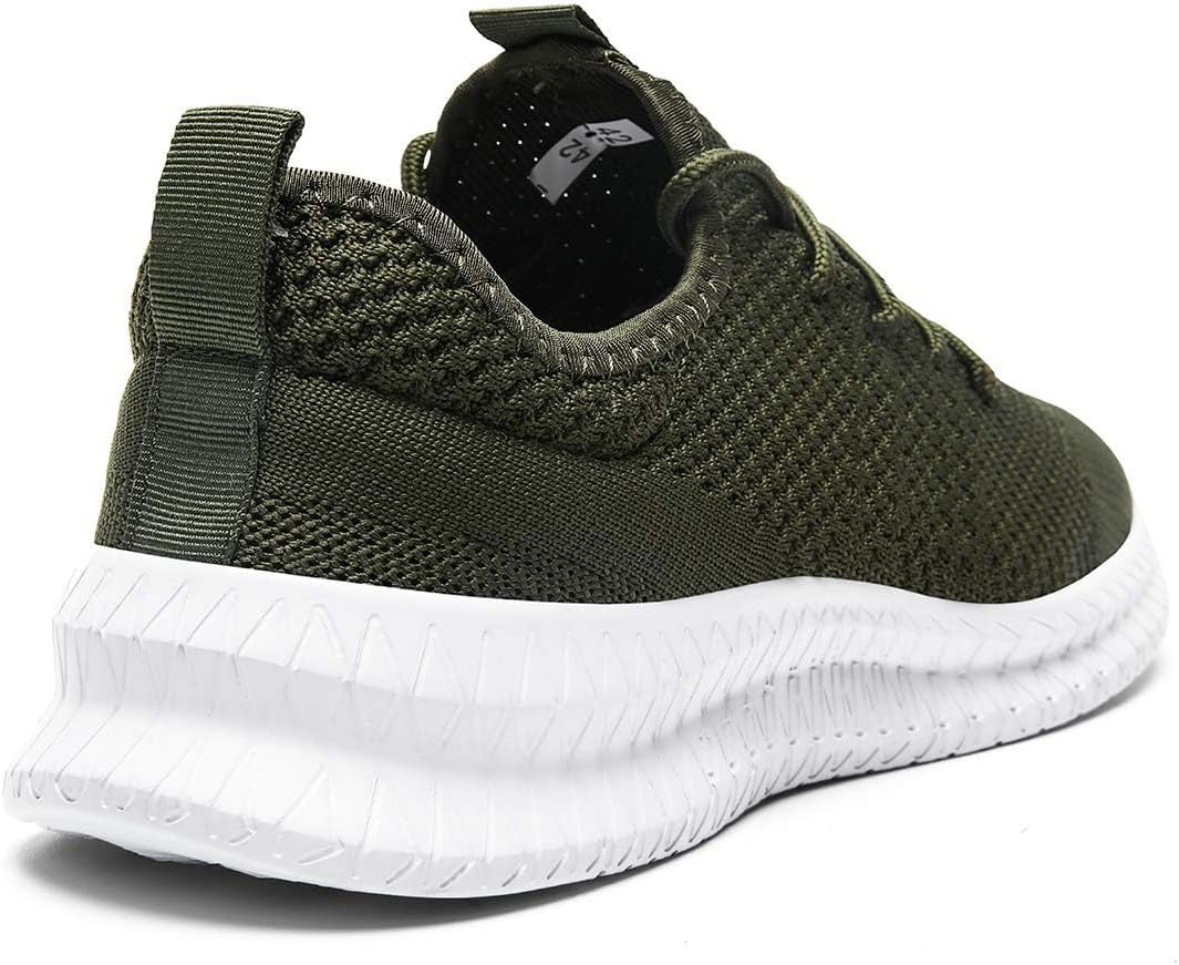 FUJEAK Men Running Shoes Men Casual Breathable Walking Shoes Sport Athletic Sneakers Gym Tennis Slip On Comfortable Lightweight Shoes