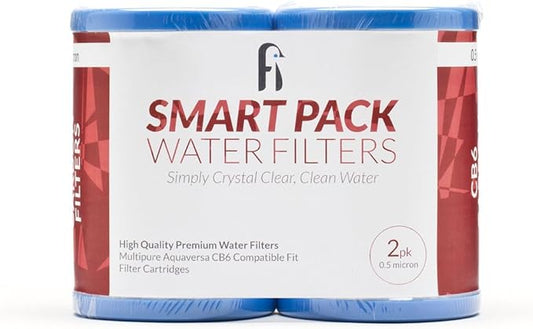 Smart Pack - 2 Pack - CB6 Carbon Block Water Filter Replacement For MP MPC Systems