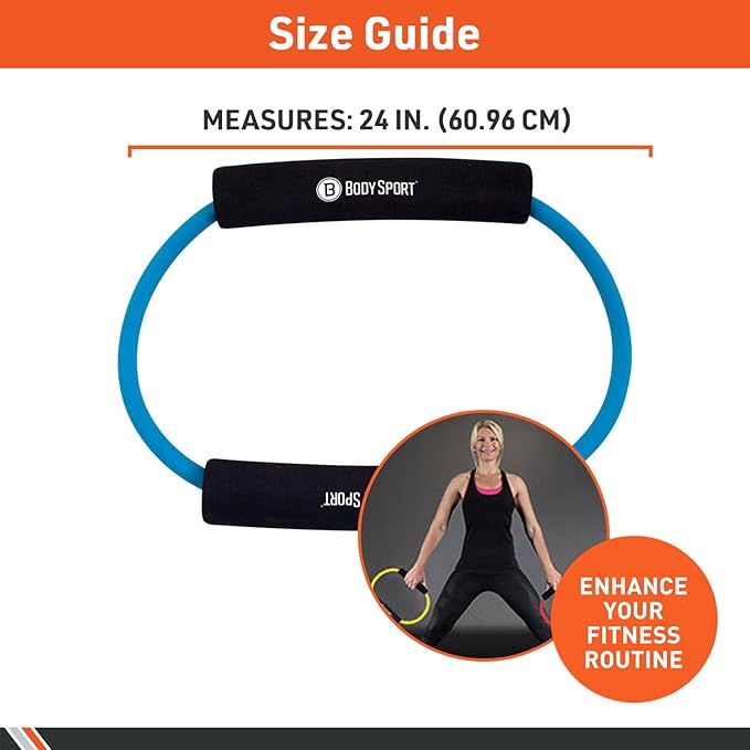 Body Sport Loop Tubing , Resistance Band with Foam Pad Handles for Strength Training and Rehabilitation-FlexoryFit