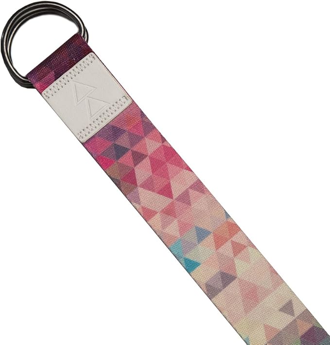 yogadesignlab YOGA DESIGN LAB | The Yoga Strap | Luxurious, Extra Long, Super Soft, Eco Printed | Studio Quality, Adjustable | Safely Stretch Further and Hold Longer | 8 ft Long-FlexoryFit