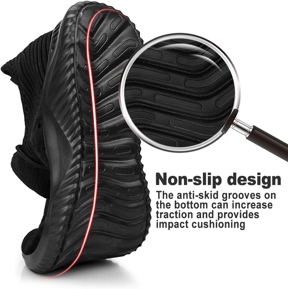 Feethit Mens Slip On Walking Shoes Lightweight Breathable Non Slip Running Shoes Comfortable Fashion Sneakers for Men