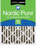 Nordic Pure 20x24x4 (19_3/8 x 23_3/8 x 3_5/8) Pleated Air Filters MERV 13 Plus Carbon 1 Pack