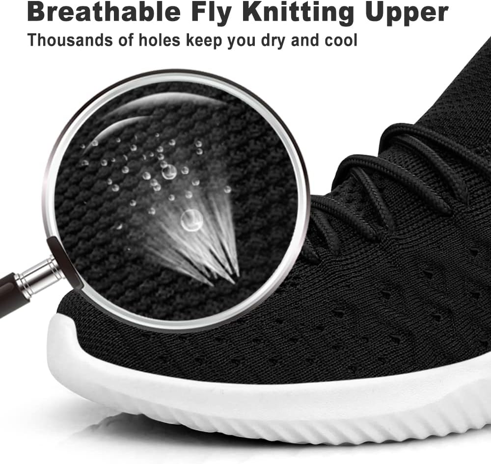 Feethit Mens Slip On Walking Shoes Lightweight Breathable Non Slip Running Shoes Comfortable Fashion Sneakers for Men