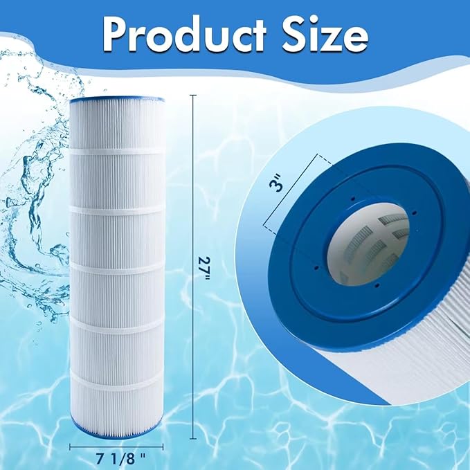 Jandy CL 460 Pool Filter Cartridge (4-Pack) | 460 Sq. Ft | Compatible with Jandy CL 460, CV460, PJAN115, Unicel C-7468, Filbur FC-0810 | High-Performance Trilobal Fabric for Crystal Clear Water