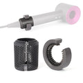 Upgraded Hair Dryer Filter Cover Compatible with Dyson Supersonic HD01 HD03 HD08 Hair Dryer Attachment, Hair Dryer Strainer Filter with Filter Cleaning Brush Replacement Parts(Gray)