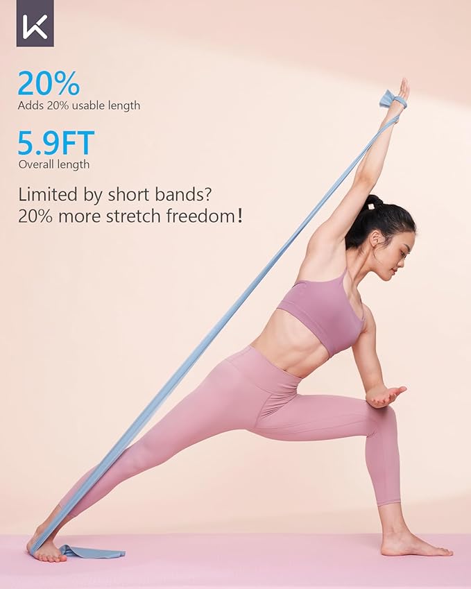 KEEP Resistance Bands for Working Out, Exercise Bands for Legs and Booty, Natural Latex Workout Bands for Women and Men, Stretch Bands for Exercise, Physical Therapy, Fitness, Pilates-FlexoryFit
