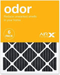 AIRX FILTERS WICKED CLEAN AIR. ODOR 20x25x1 MERV 8 Carbon Pleated Air Filter - Made in the USA - Box of 6