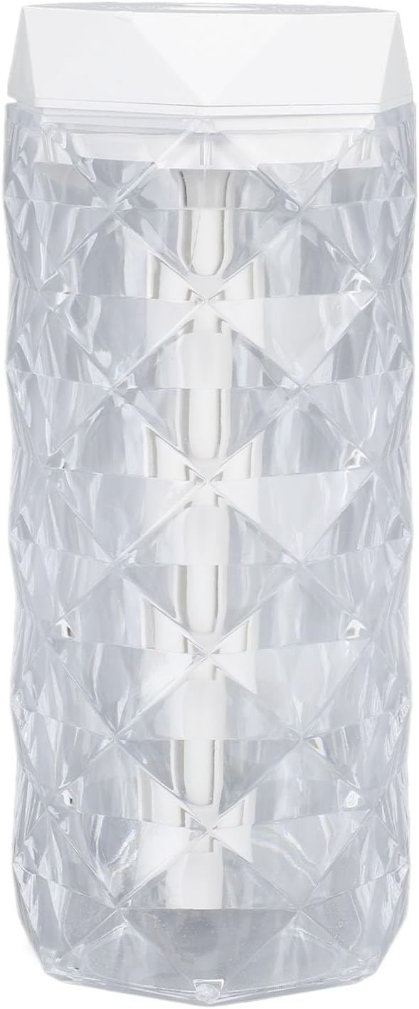 Small Air Humidifier Colorful Ambient Lighting Multi Faceted Prism Design for Car Home Room (1000ML)