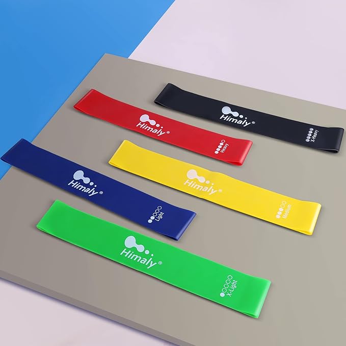 Himaly Anti-Break Resistance Band, Elastic Exercise Band, Hand and Ankle Straps, Indoor and Outdoor Fitness, Portable Resistance Band, Whole Body Exercise-FlexoryFit