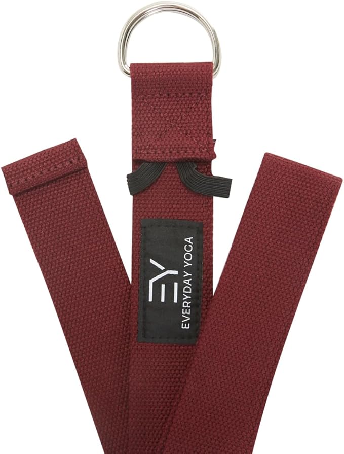 Everyday Yoga Super Strong Strap with Metal D-ring Buckle - Improve Flexibility, Stretching, and Physical Therapy Fitness.-FlexoryFit