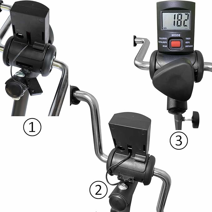 Pedal Exerciser Bike Hand Arm Leg and Knee Peddler Adjustable Fitness Equipment for Seniors, Elderly Home Pedal Exercise Bike for Total Body, with Gift Box & Monitor-FlexoryFit