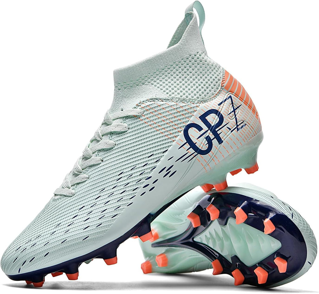 Soccer Cleats for Mens Womens Indoor Soccer Shoes Unisex Baseball Turf Shoes Youth Rugby Shoes Adult AG FG TF Football Boots Wide Training Sneaker