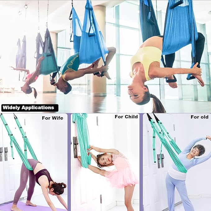 Tchrules Leg Stretcher Strap, Backbend Training Belt with Door Anchor, Flexibility Trainer Stretching Equipment Assist Stretch Strap for Fitness Gymnastics Dance Aerial Yoga Ballet-FlexoryFit