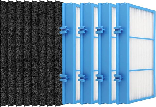 4 PACK Aer1 Replacement Filters for Holmes AER1 Air Filter Replacement for HAPF30AT and HAP242-NUC, 4 Filters + 8 Carbon Enhanced Filters