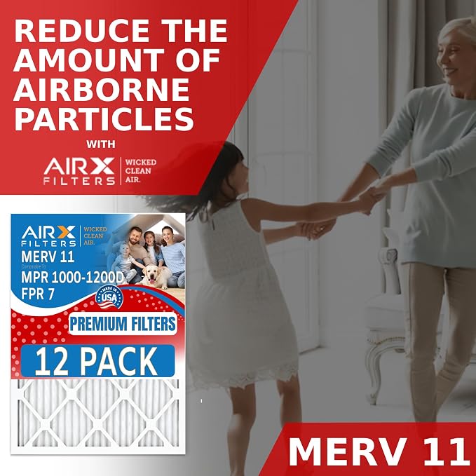 19.75x21.5x1 Air Filter MERV 11 Rating, 12 Pack of Furnace Filters Comparable - Image 4