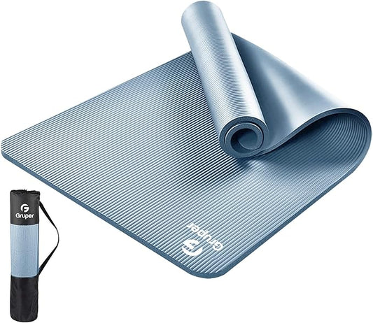 Thick Yoga Mat Non Slip, Large Size 72" L x 32" W x 0.6" TH, Premium Exercise & Fitness Mat with Carrying Strap and Bag, Workout Mats for Home-FlexoryFit