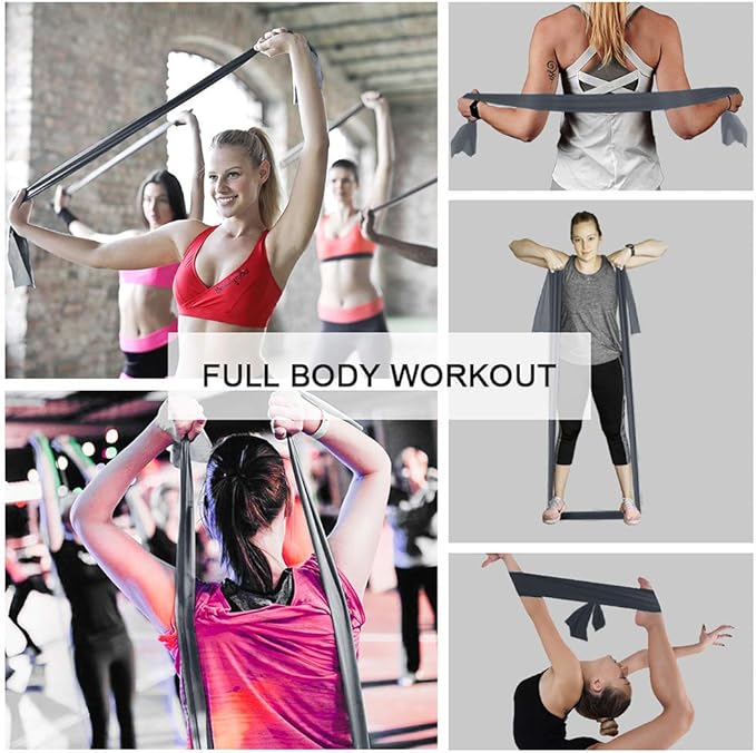 Resistance Bands,Professional Long Non-Latex Elastic Stretch Bands,Exercise Bands for Physical Therapy, Yoga, Pilates, Rehab, at-Home or The Gym Workouts, Strength Training-FlexoryFit