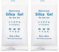 Dry & Dry 500 Gram [2 Packets] Silica Gel Packets Desiccants, Silica Packets - Rechargeable Silica Gel Packs, Moisture Absorbers, Desiccants Packets, Silica Gel