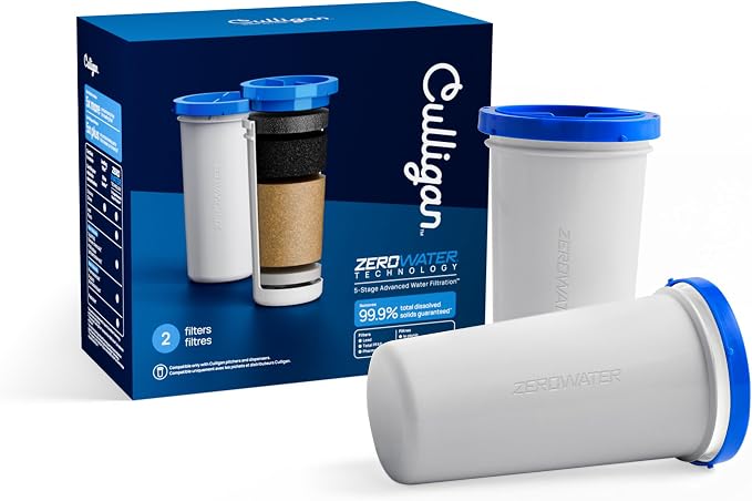 Culligan with ZeroWater Technology Replacement Filter 2-Pack, 5-Stage Advanced by CulliganWater