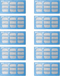 Replacement Water Filter Cartridges for Cat Mate & Dog Mate Fountains, Pack of 10
