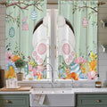 Easter Window Curtains 63 Inch Long 2 Panel Set, Rod Pocket Bedroom Curtains & by Unknown