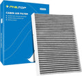 PHILTOP Cabin Air Filter, Replacement for Jetta 1993-2005, Passat 2001-2005, Golf 1993-2006, Premium ACF053(CF8644A) Cabin Filter with Activated Carbon Clean Airflow, Filter Up Dust Pollen