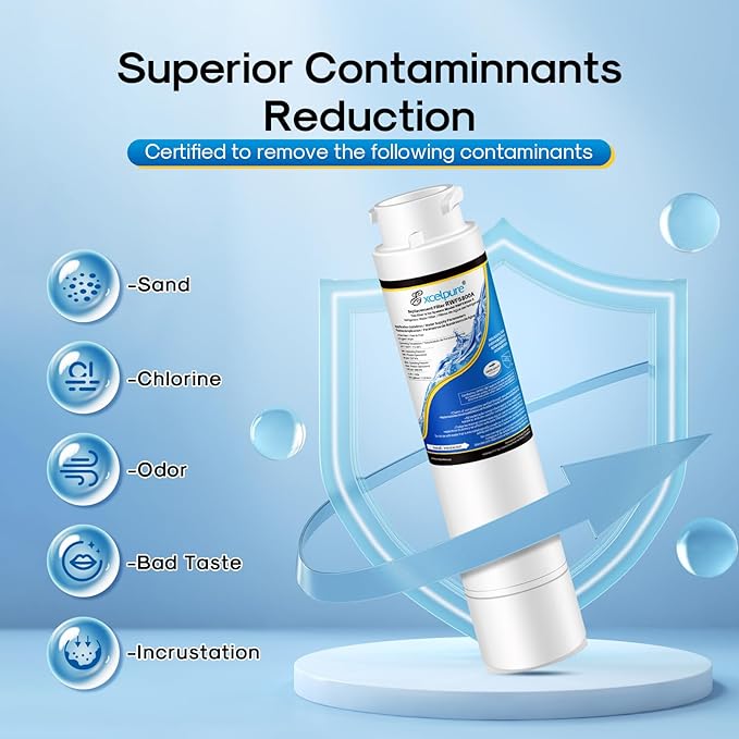 Refrigerator Water Filter, Compatible with Frigidaire EPTWFU01, EWF02, Pure Source Ultra II, 3PACK
