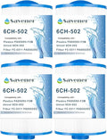 PAS50SV-F2M Replaces Artesian Spa Filter,Compatible with Unicel 6CH-502, Filbur FC-0311，PAS502SV, PAS502SV-M, PAS50, Master Deluxe M60506, Excel XLS-604 Hot Tub Filter. 4 Pack