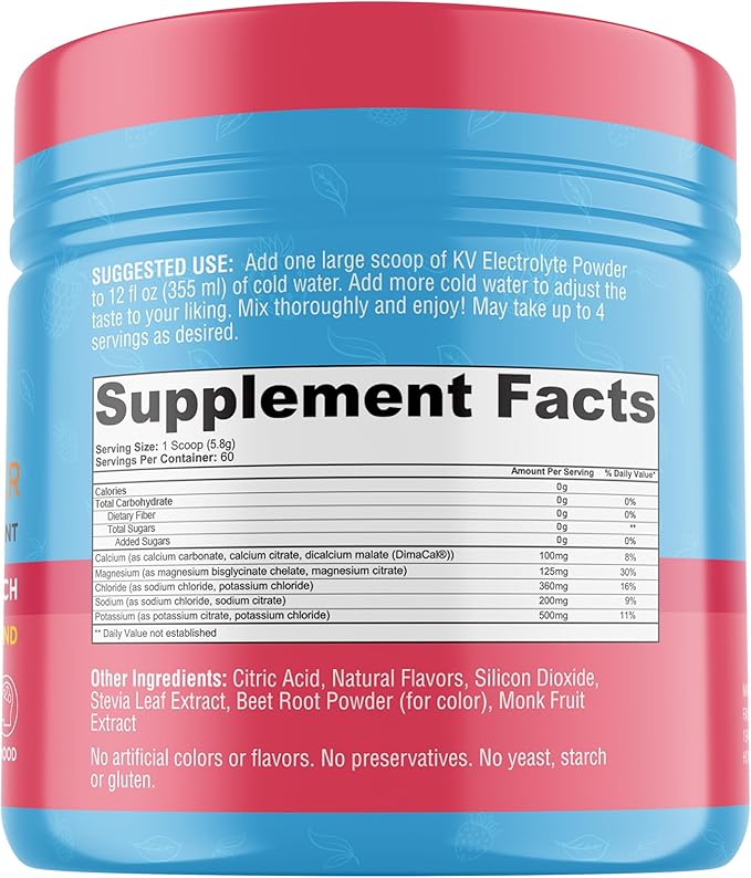 Keto Vitals Keto Electrolytes Powder | Keto-Friendly Electrolytes with Potassium, Magnesium, Sodium, Calcium | Electrolytes Sugar Free | Supplement Energy Drink Mix | Zero Calories, Zero Carbs-FlexoryFit