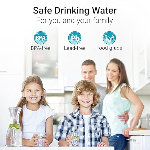 Replacement for All Waterdrop® Pitcher Filtration System, Fits Waterdrop WD-PF-01A Plus, Reduces PFOA/PFOS, Chlorine, Last Up to 3 Months or 200 Gallons (Pack of 6), AQUA CREST