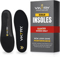 VKTRY Gold for Cleated Shoes - Carbon Fiber Performance Insoles - Customized Inserts for Soccer & Track | Run Fast, Jump High, Land Soft, Support Recovery, US: Men 7-7.5, Women 9-9.5, 121-170 lbs