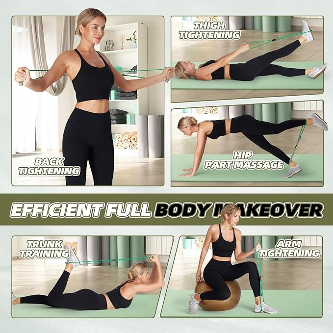 Resistance Band Figure 8 Exercise Cord, Fitness Resistance Bands with Handles, Exercise Tube Band for Arm and Shoulder Stretch-FlexoryFit