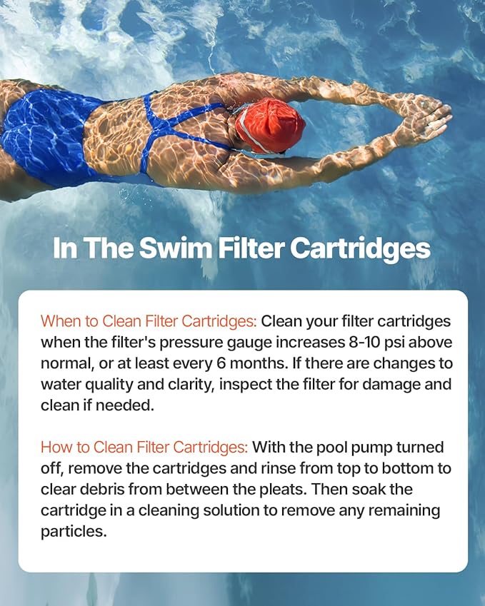 VEVOR PLFPCC130 Pool Filter Replaces Pentair CCP520, R173578, PCC130, Ultral-A7, Unicel C-7472, Filbur FC-1978, FC-6475, Pentair Clean and Clear Plus 520, 817-0131, 178585, L x OD: 32 1/16"x7"