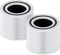 Air Purifier Filter Replacement, Compatible with Core 300 Air Purifiers, 3-In-1 HEPA, High-Efficiency Activated Carbon, 2 Pack, White