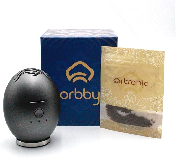 Orbby Aroma Diffusers for Home | Small Incense Burner : Waterless Cordless Electric Car Scent Air Freshener for Room Office Travel Diffueser -Non Toxic,Timer Automatic Difusor de Aromas para Casa