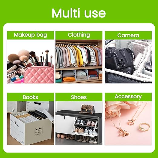 6Pcs 40 Gram Rechargeable Desiccant Packs, Indicating Silica Gel, Gun Safe Dehumidifier, New Style Moisture Absorbing Bag