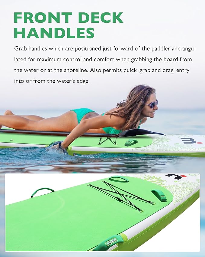 Mistral Stand Up Paddle Board, 11'6 x31''x6'' Inflatable SUP with Premium Paddleboard Accessories, Carry Bag, Dual Action Pump, Paddle, Leash, Wide Stable Design, Non-Slip Deck for Adults & Youth